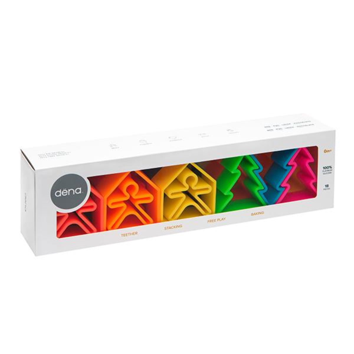 Kids, Houses + Trees 6pk - Neon by Dëna Toys Dëna