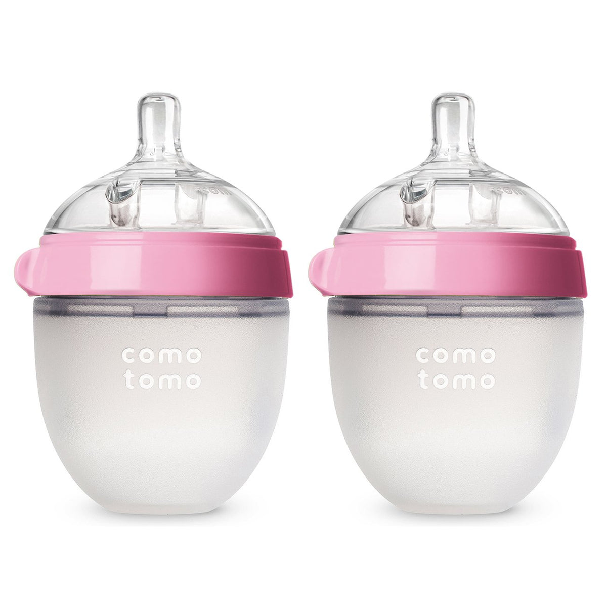 Comotomo Natural Feel Baby Bottle - 2 Pack Pink 5 Oz Nursing + Feeding Comotomo
