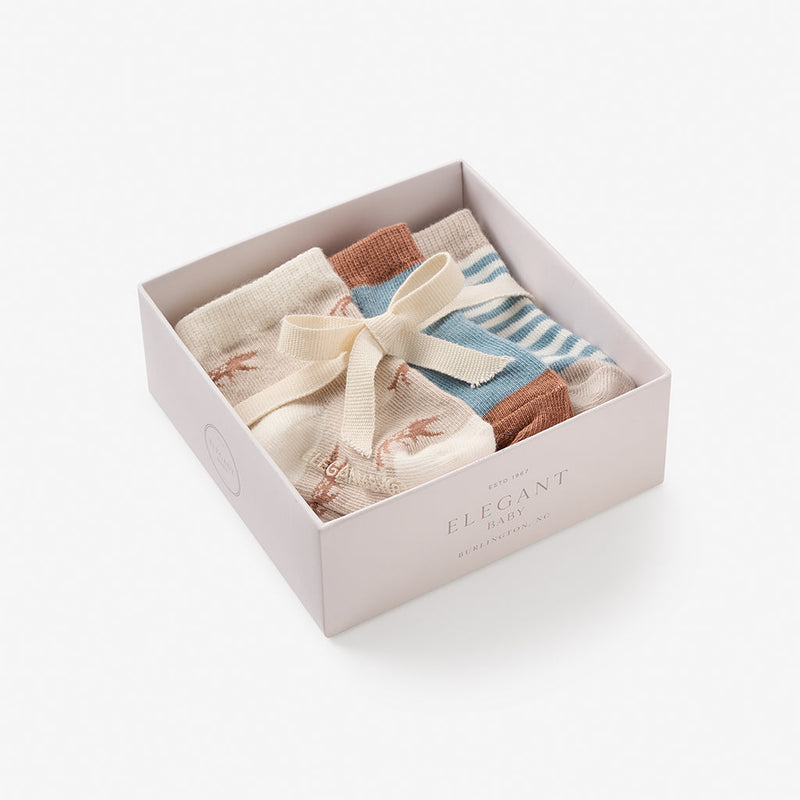 Treehouse Non-Slip Baby Sock Set - 3 Pack by Elegant Baby Accessories Elegant Baby   
