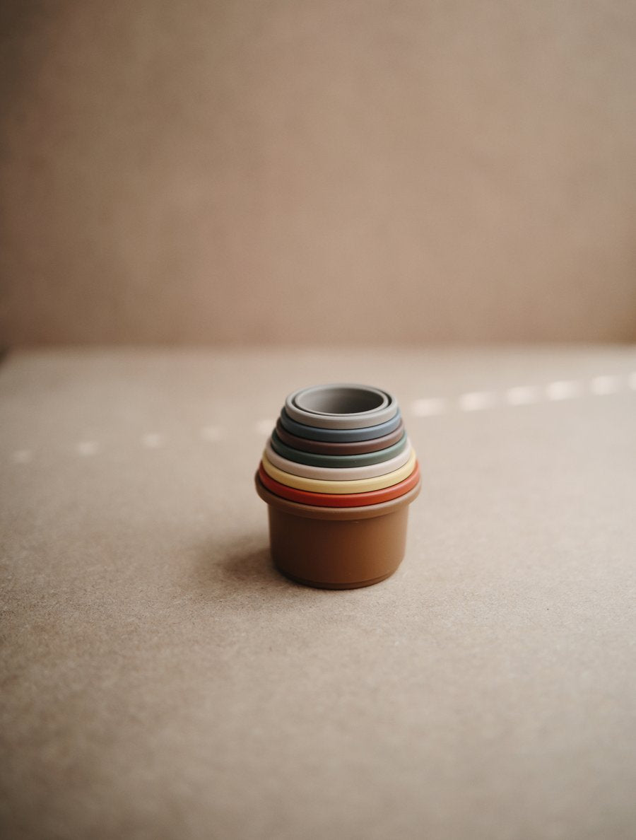 Stacking Cups by Mushie & Co Toys Mushie & Co
