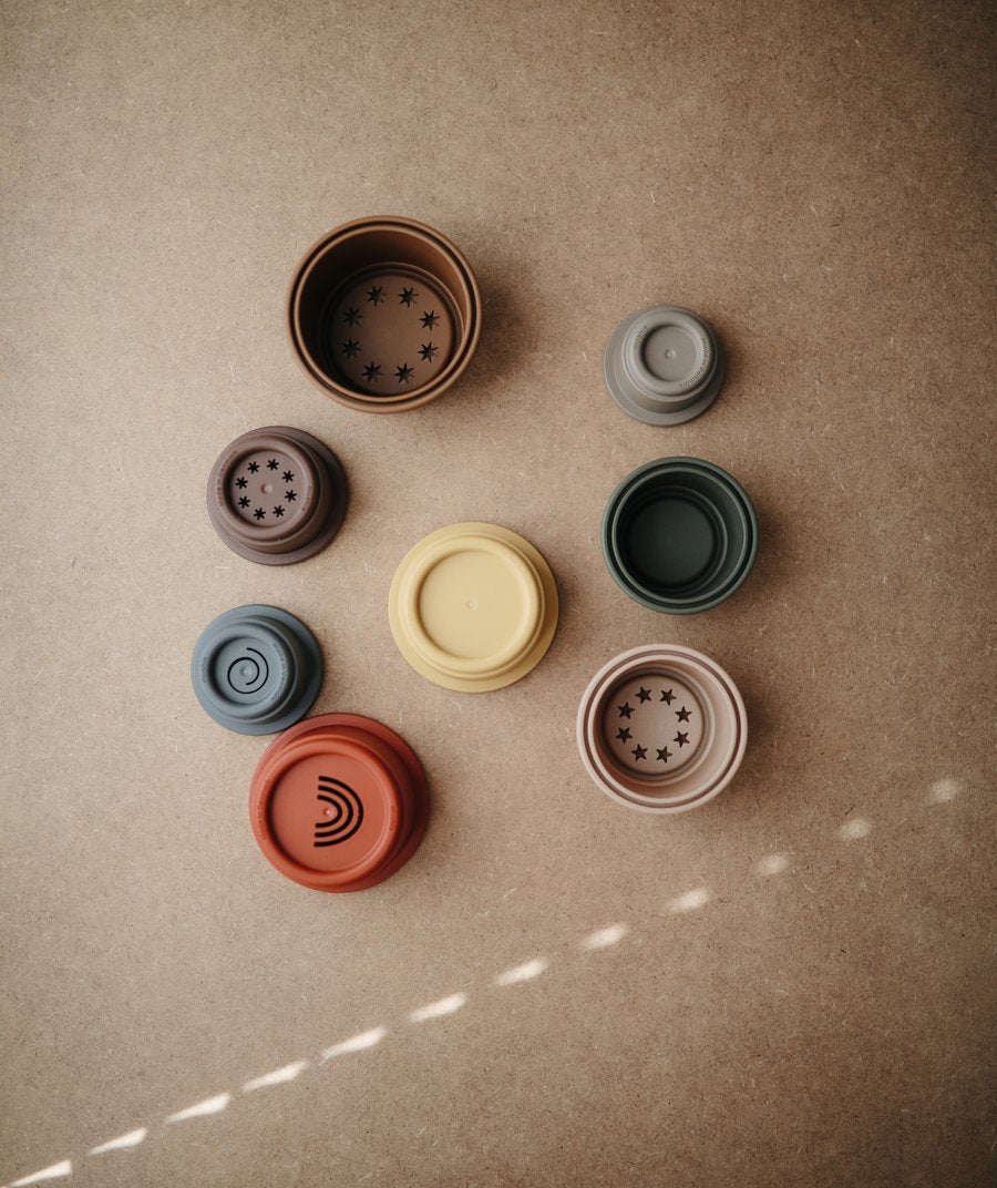 Stacking Cups by Mushie & Co Toys Mushie & Co