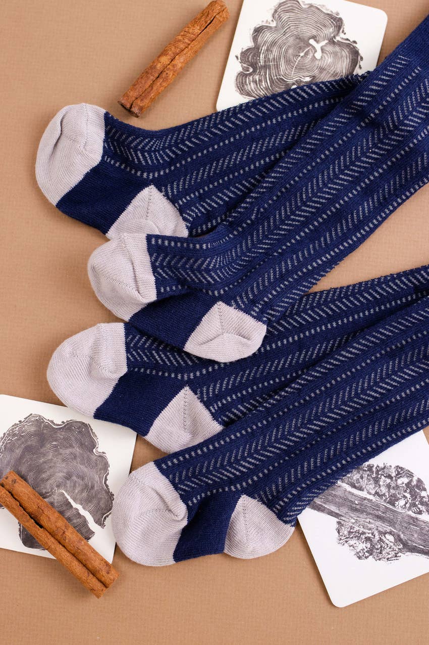 Axis Tights - Navy by Shop Olivia J Accessories Shop Olivia J