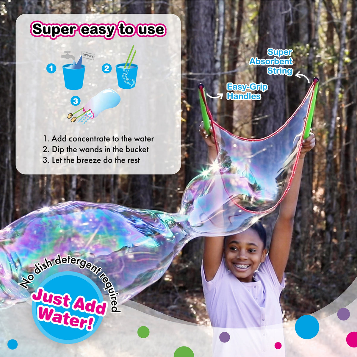WOWmazing Giant Bubble Kit Plus Toys South Beach Bubbles