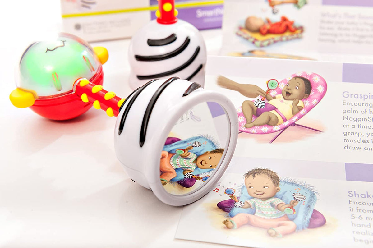 NogginStik Developmental Light-Up Rattle Toys SmartNoggin