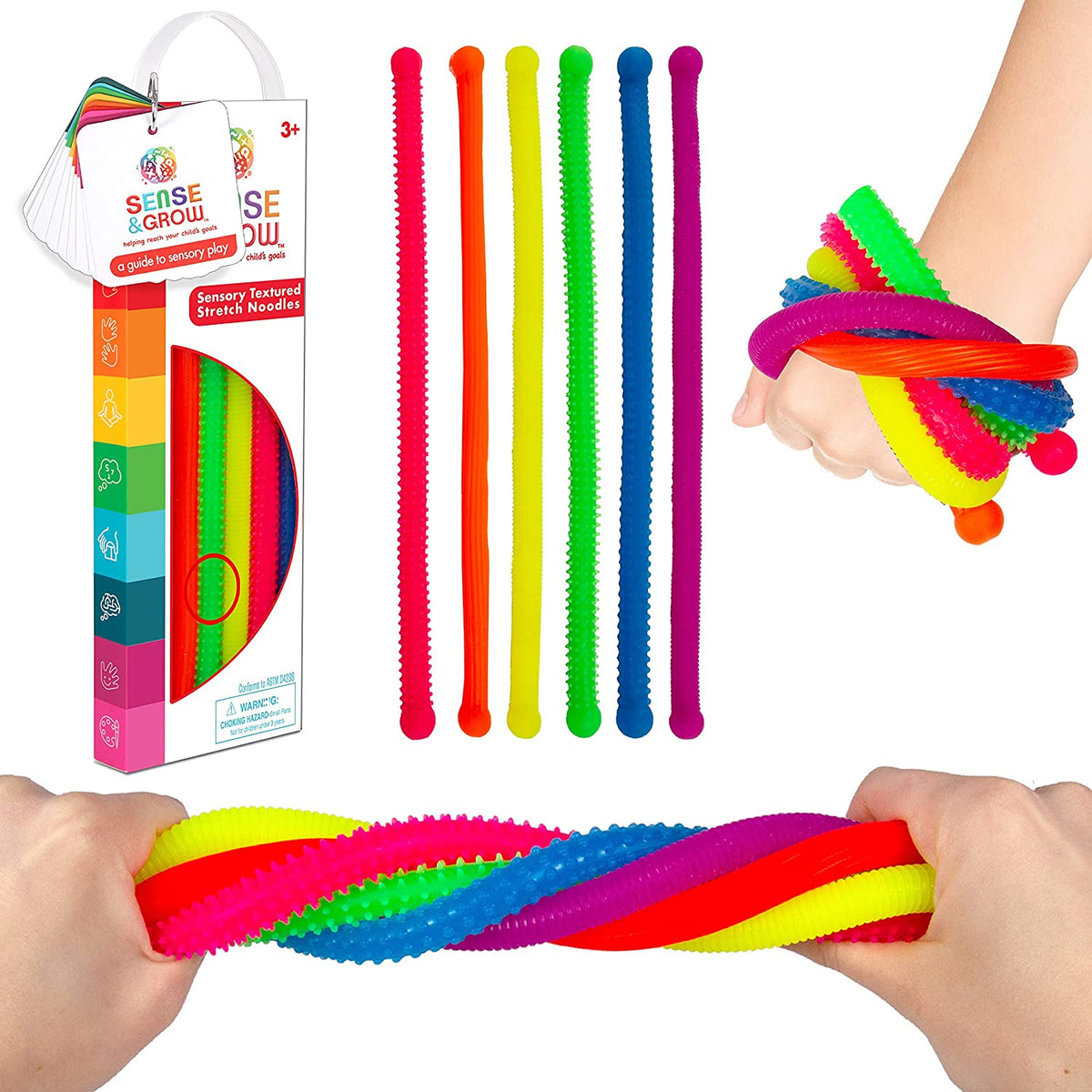 Sensory Textured Stretch Noodles by Be Amazing Toys Toys Be Amazing Toys