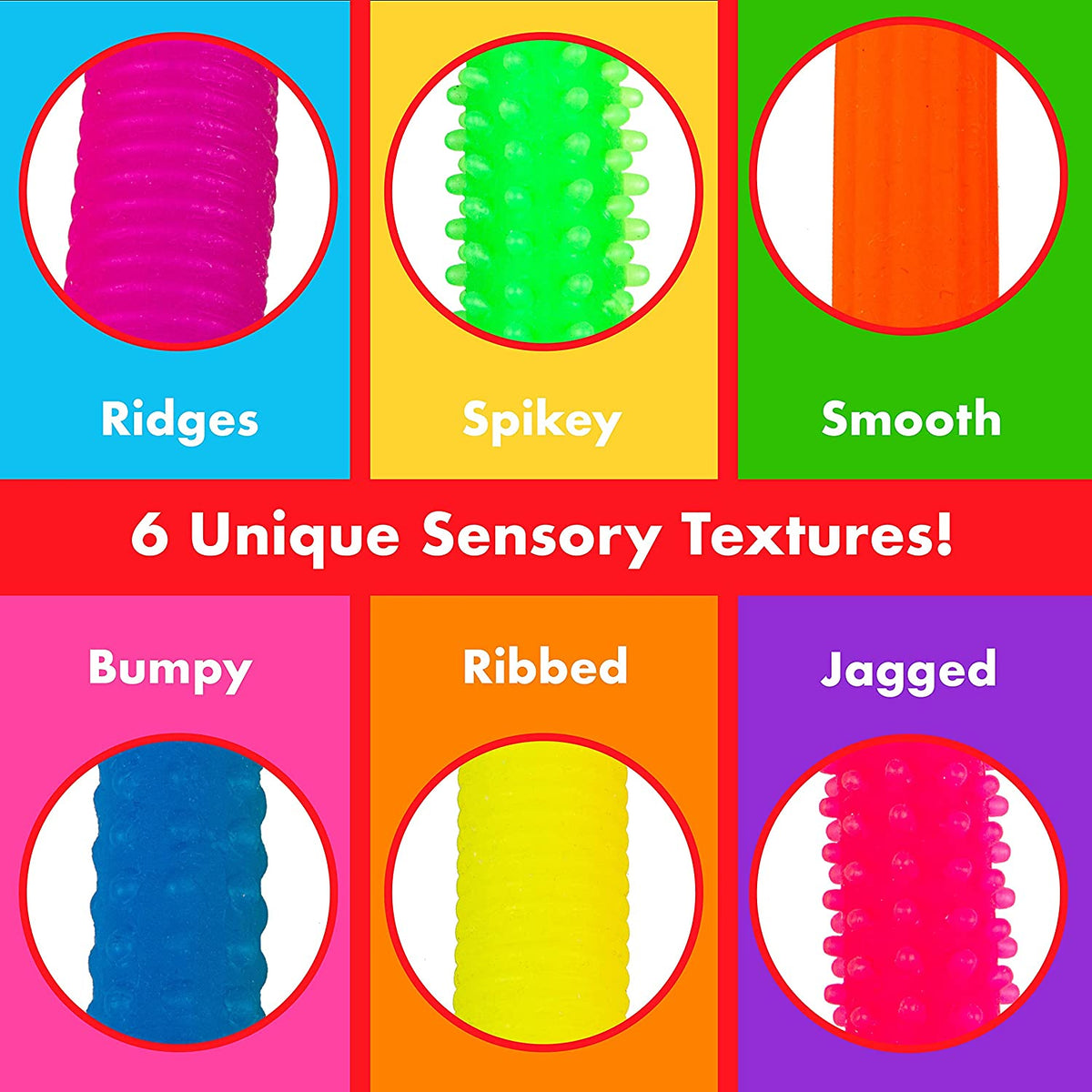 Sensory Textured Stretch Noodles by Be Amazing Toys Toys Be Amazing Toys