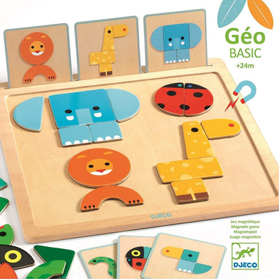 GeoBasic Magnetic Animal Game by Djeco Toys Djeco   