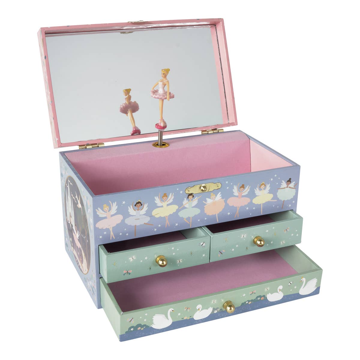Musical Jewelry Box with 3 Drawers - Enchanted by Floss & Rock Accessories Floss & Rock
