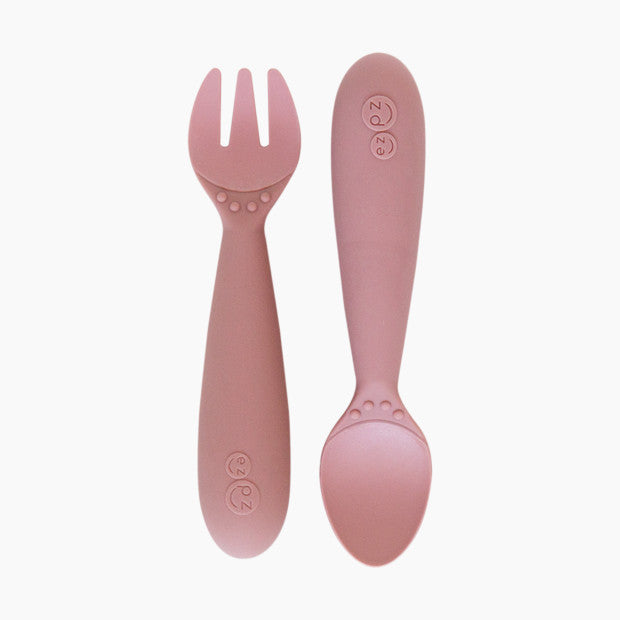 Mini Utensils by EZPZ Nursing + Feeding EZPZ Blush