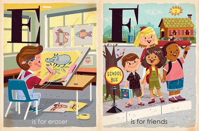 S Is for School: A Classroom Alphabet - Board Book Books Gibbs Smith