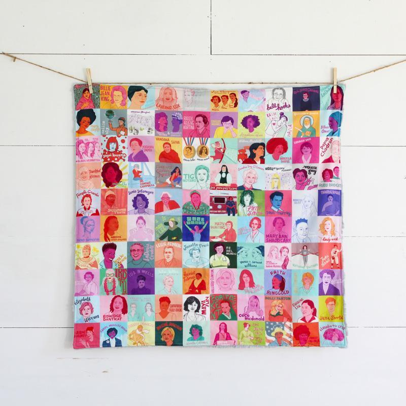 Badass Babes Patchwork Baby Security Blanket - Small Silver Cuddle by Abbey's House Bedding Abbey's House