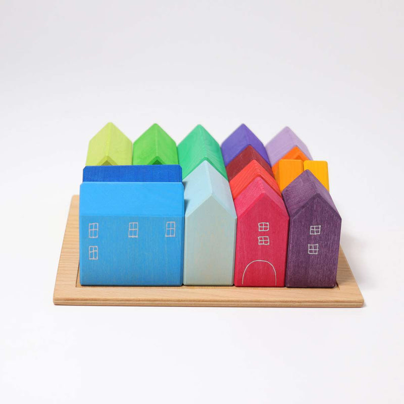 Houses Wooden Block Set by Grimm&