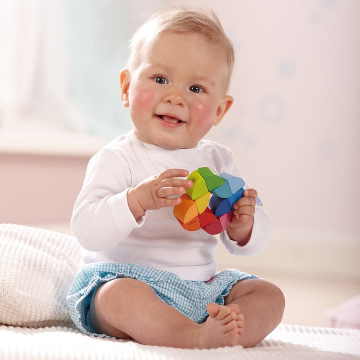 Wooden Clutching Toy - Rainbow Ring by Haba Toys Haba