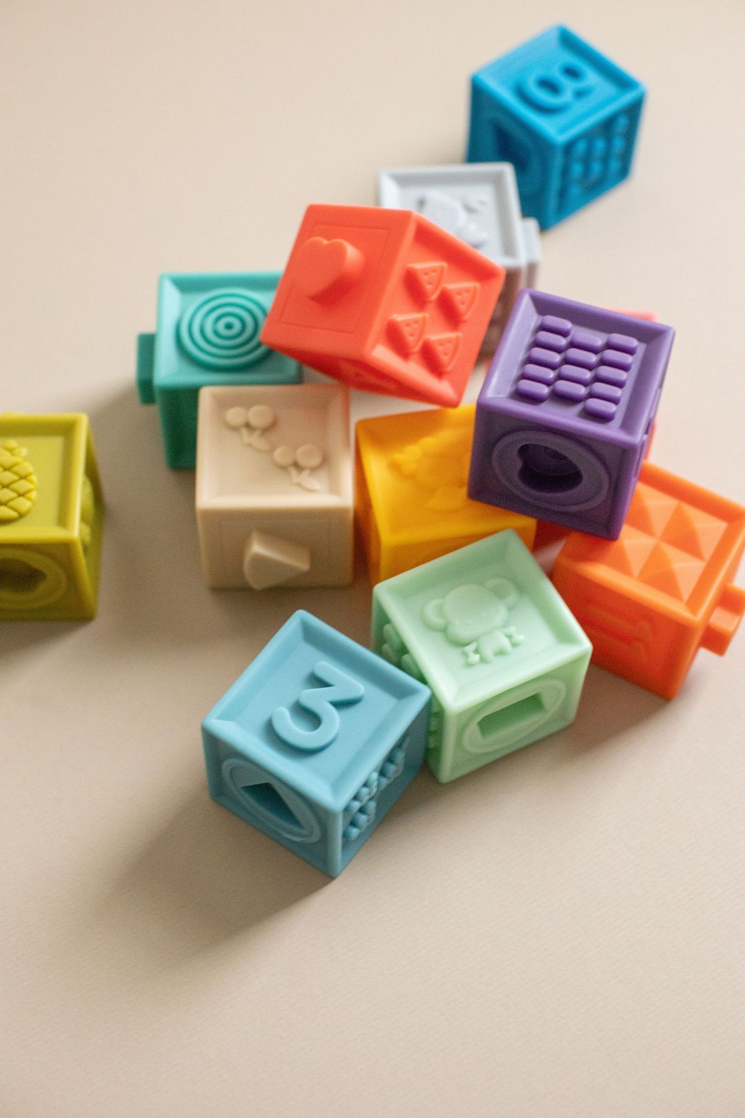 Silicone Building Blocks - Primary by Three Hearts Toys Three Hearts