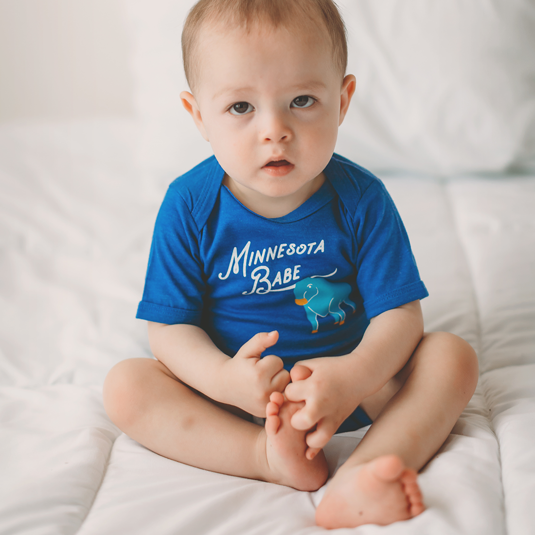 Cotton Bodysuit - Minnesota Babe by Sweetpea + Co Apparel Sweetpea + Co