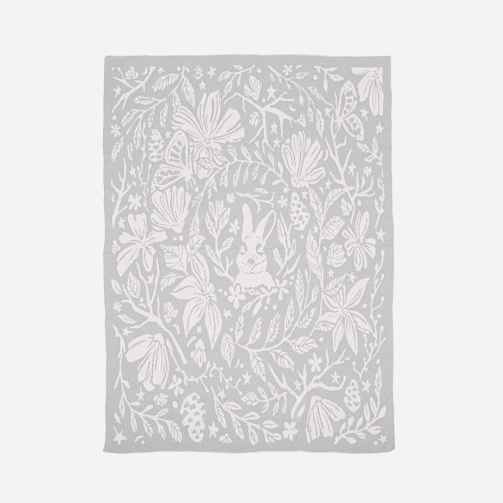 Organic Knit Cotton Blanket - Bunny by The Blueberry Hill Bedding The Blueberry Hill