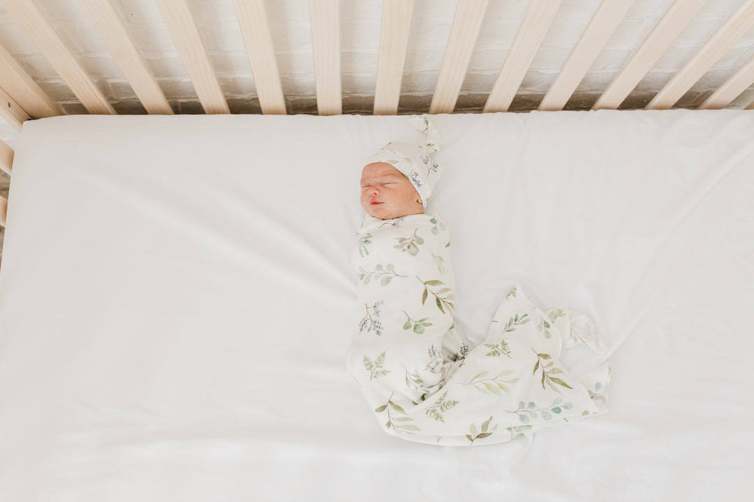 Knit Swaddle Blanket - Haven by Copper Pearl Bedding Copper Pearl