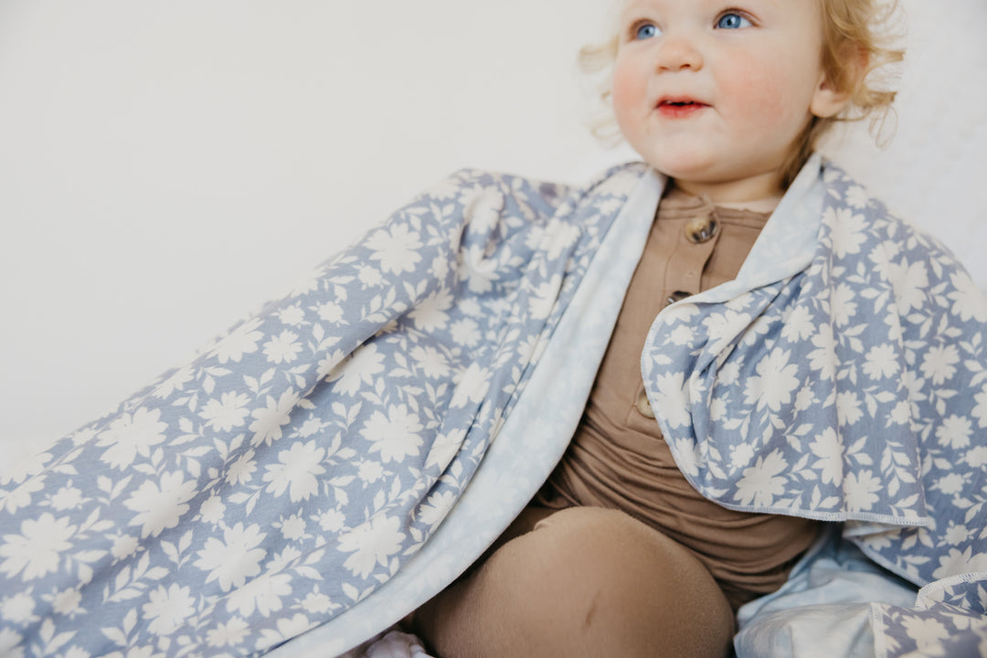 Knit Swaddle Blanket - Lacie by Copper Pearl Bedding Copper Pearl