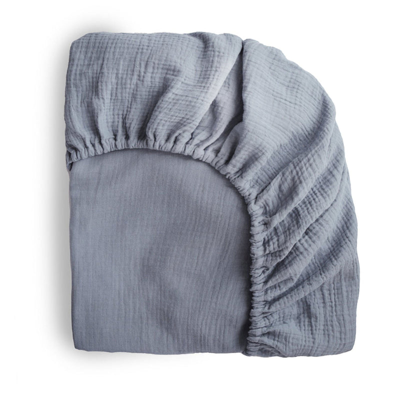 Extra Soft Muslin Crib Sheet - Tradewinds by Mushie & Co Bedding Mushie & Co   