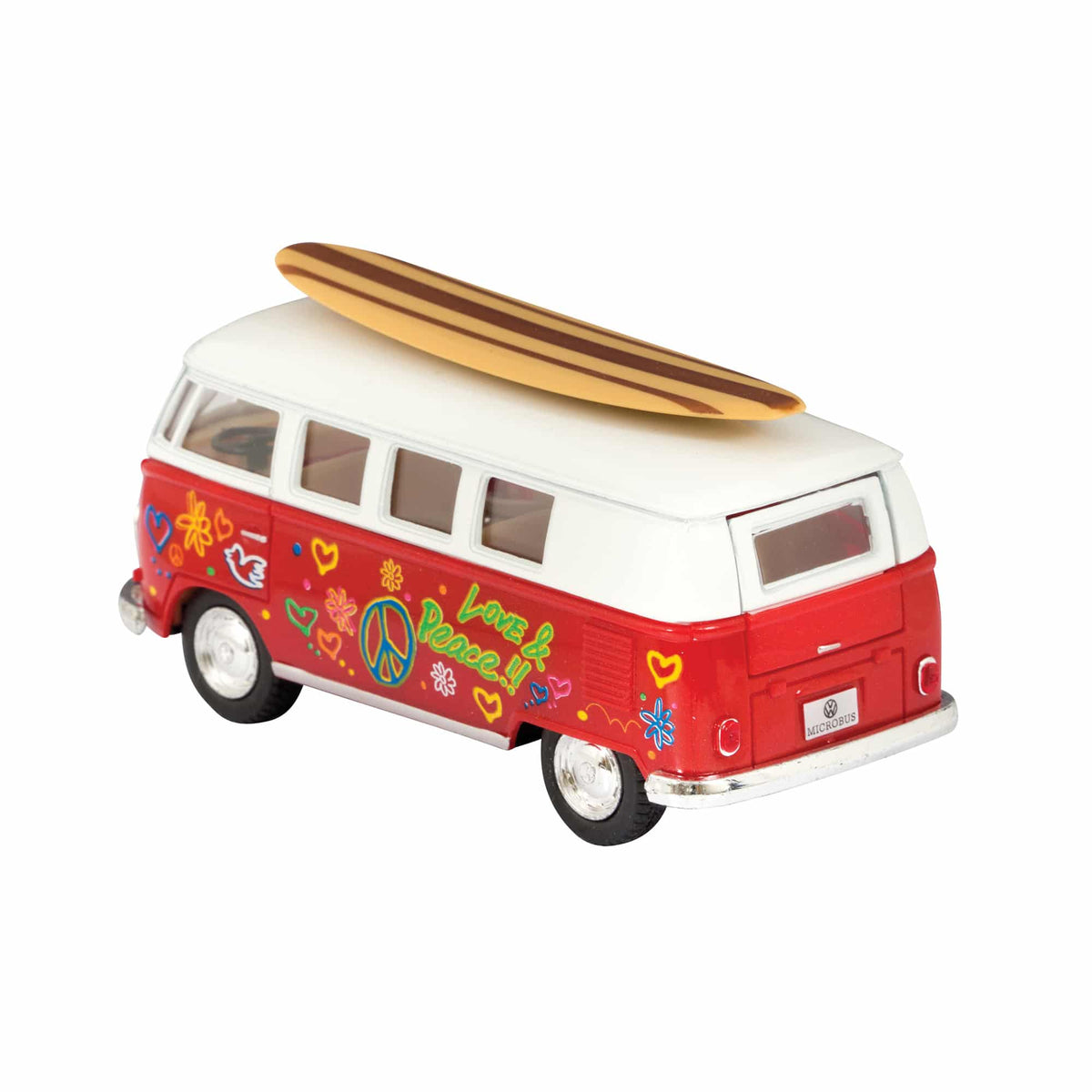 Diecast 1962 VW Bus With Surfboard by Schylling Toys Schylling