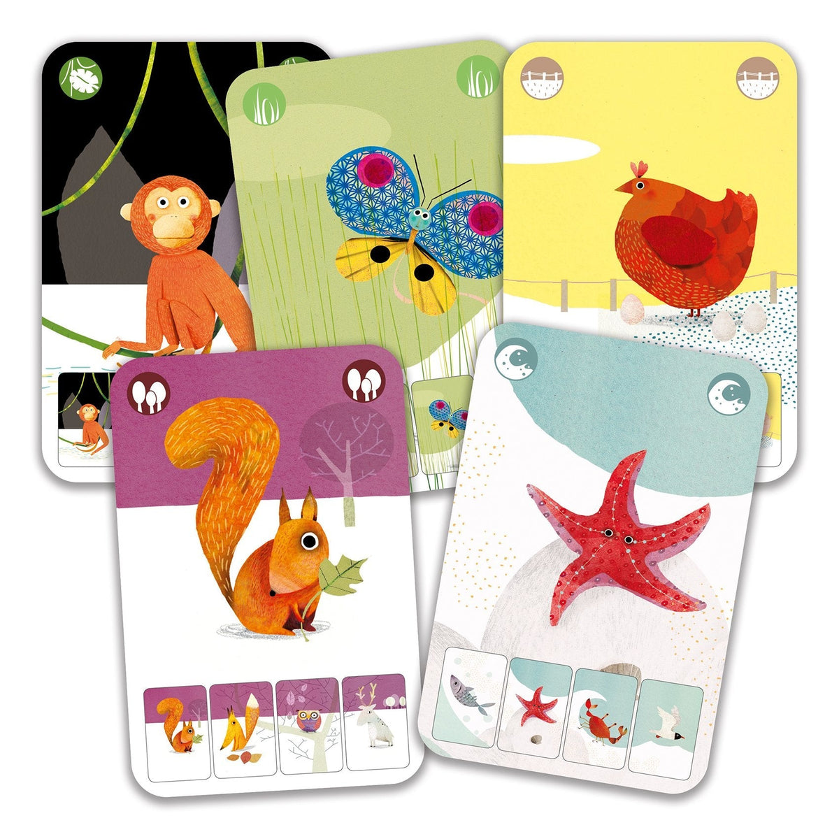 Mini Nature "Go Fish" Card Game by Djeco Toys Djeco
