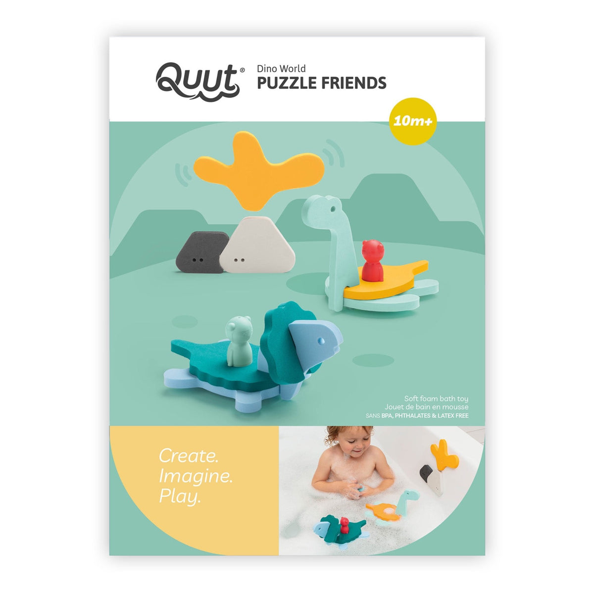 Bath Puzzle Friends - Dino World by Quut Toys Toys Quut Toys
