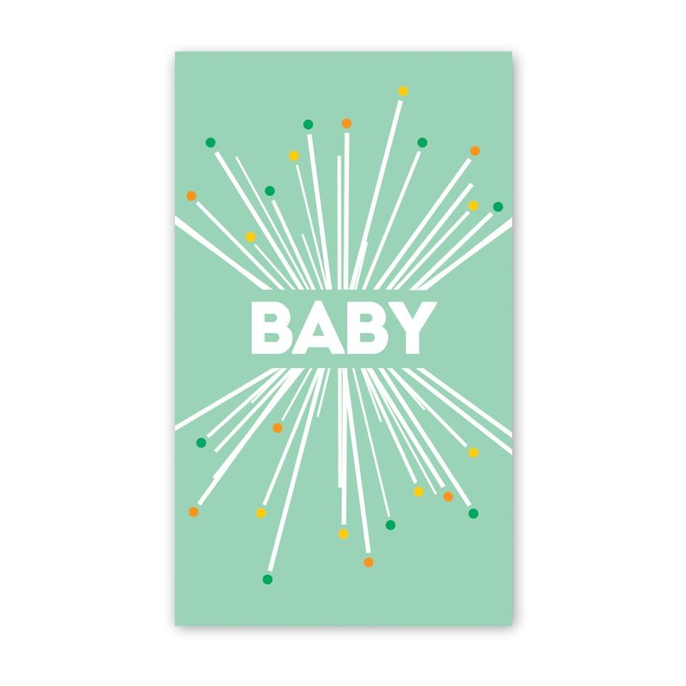 Baby Starburst Enclosure Card Paper Goods + Party Supplies Rock Scissor Paper