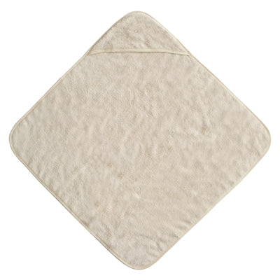 Organic Cotton Baby Hooded Towel - Fog by Mushie & Co Bath + Potty Mushie & Co   