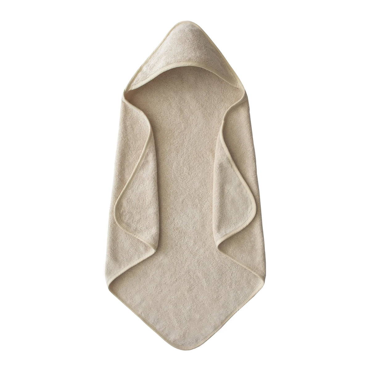 Organic Cotton Baby Hooded Towel - Fog by Mushie & Co Bath + Potty Mushie & Co