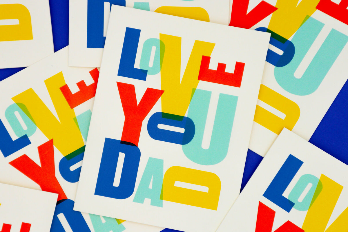 Love You Dad Greeting Card by paper&stuff Paper Goods + Party Supplies paper&stuff