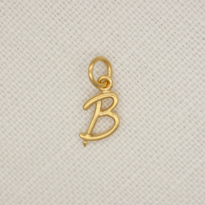 Gold Script Initial Pendant by Wallin + Buerkle Accessories Wallin + Buerkle   