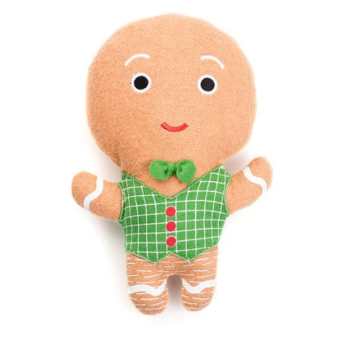 Woolie Dog Squeak Toy - Gingerbread Man 11" by Jax & Bones Pets Jax & Bones