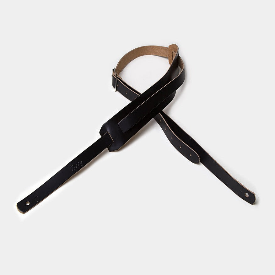 Leather Slim Guitar Strap - Black by Loog Toys Loog