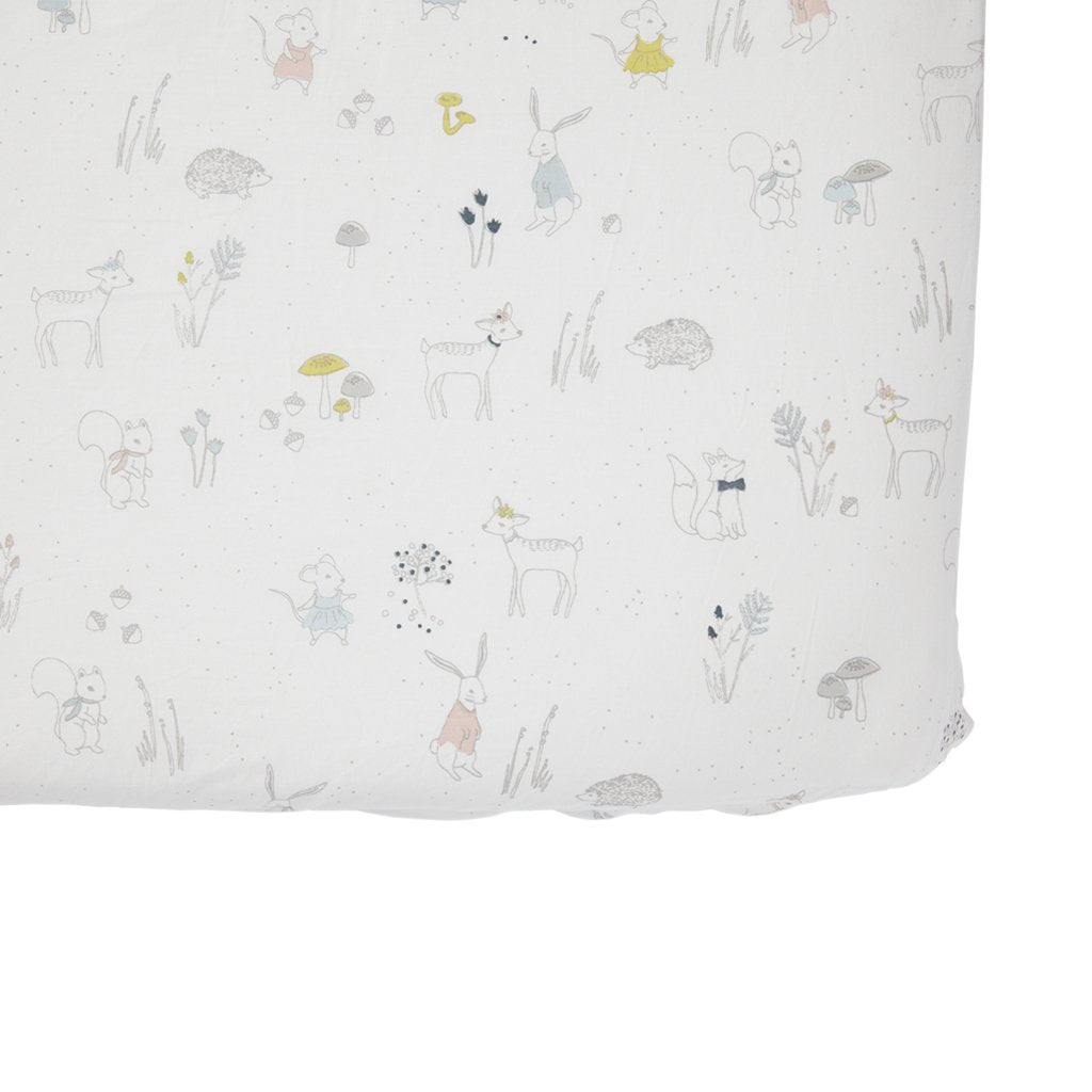 Organic Magical Forest Crib Sheet by Pehr Bedding Pehr