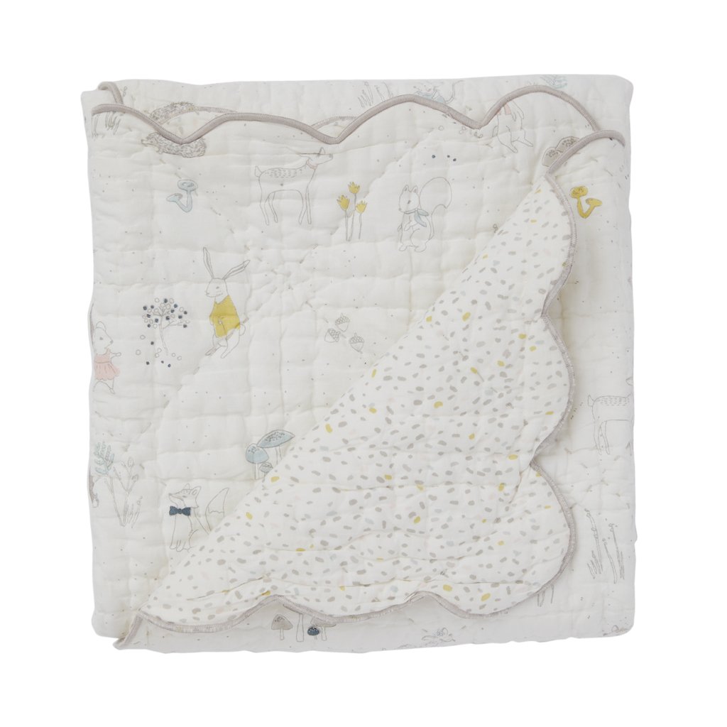 Magical Forest Scalloped Blanket by Pehr Bedding Pehr