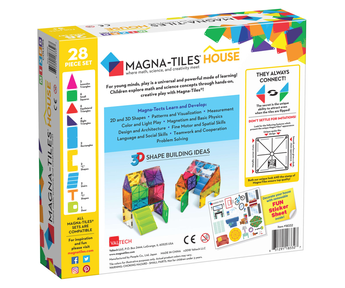 House 28 Piece Set by Magna-Tiles Toys Magna-Tiles