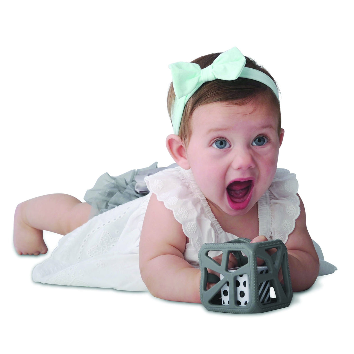 Chew Cube - Grey by Malarkey Kids Toys Malarkey Kids