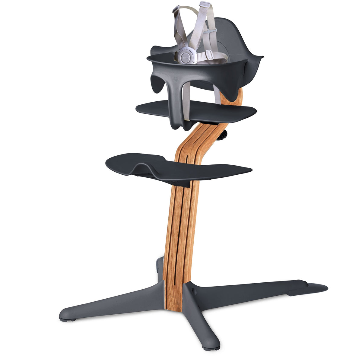Highchair - Natural Oak by Nomi Furniture Evomove Anthracite