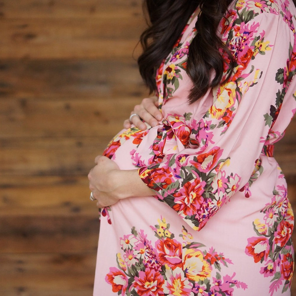 Mama Robe - Mabel Floral Pink by May and Joy Apparel May and Joy