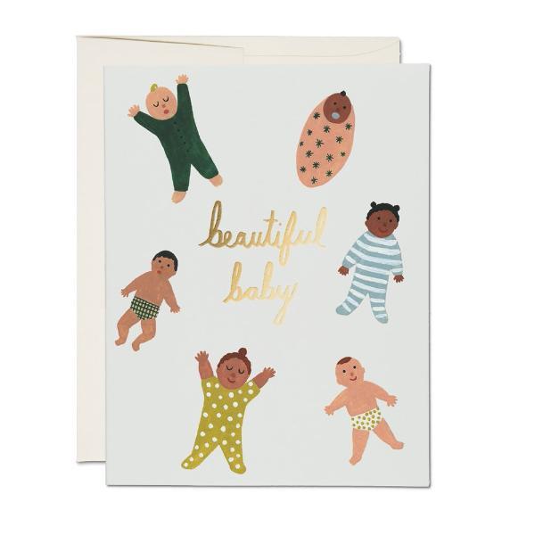 Beautiful Baby Card by Red Cap Cards Paper Goods + Party Supplies Red Cap Cards   