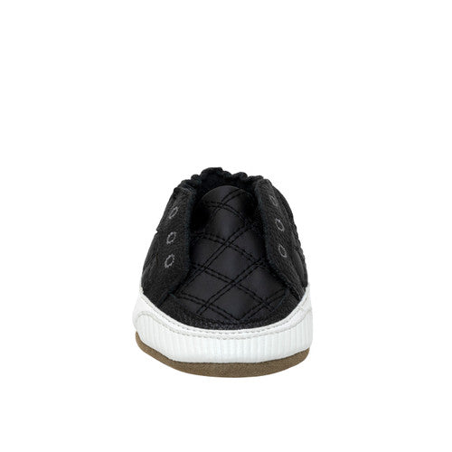 Stylish Steve Soft Soles - Black Quilted by Robeez FINAL SALE