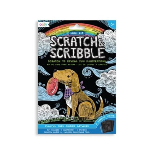 Mini Scratch & Scribble - Playful Pups by OOLY Toys OOLY   