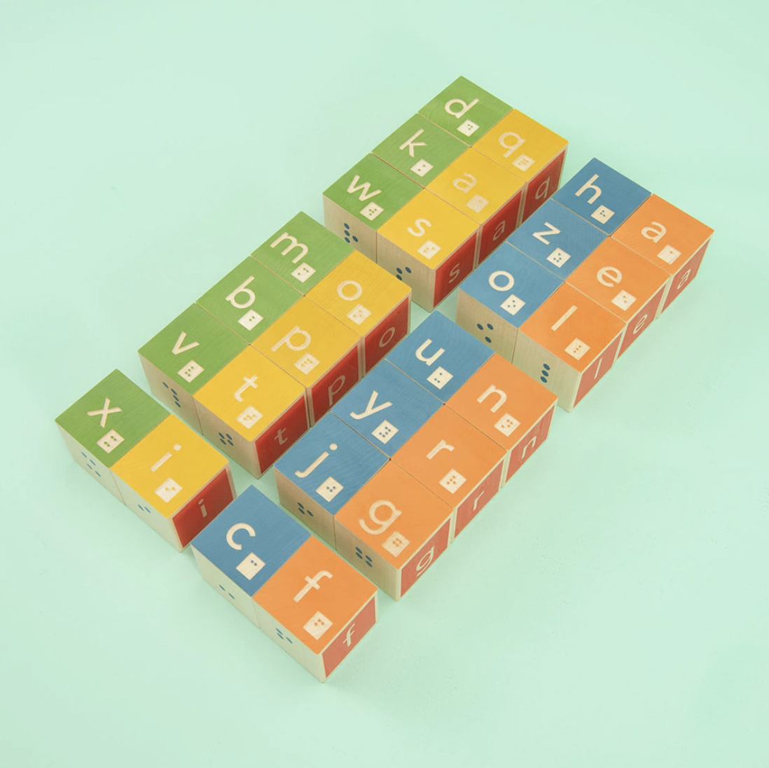 Braille Wooden Blocks by Uncle Goose Toys Uncle Goose