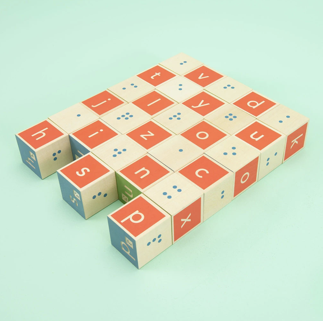 Braille Wooden Blocks by Uncle Goose Toys Uncle Goose