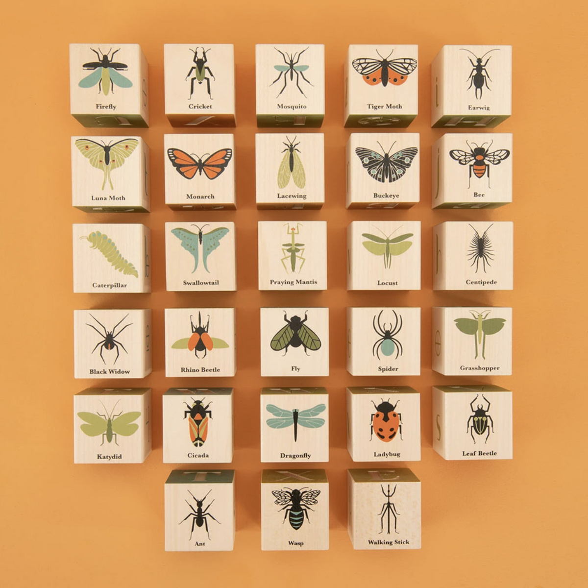 Bug Wooden Blocks by Uncle Goose Toys Uncle Goose