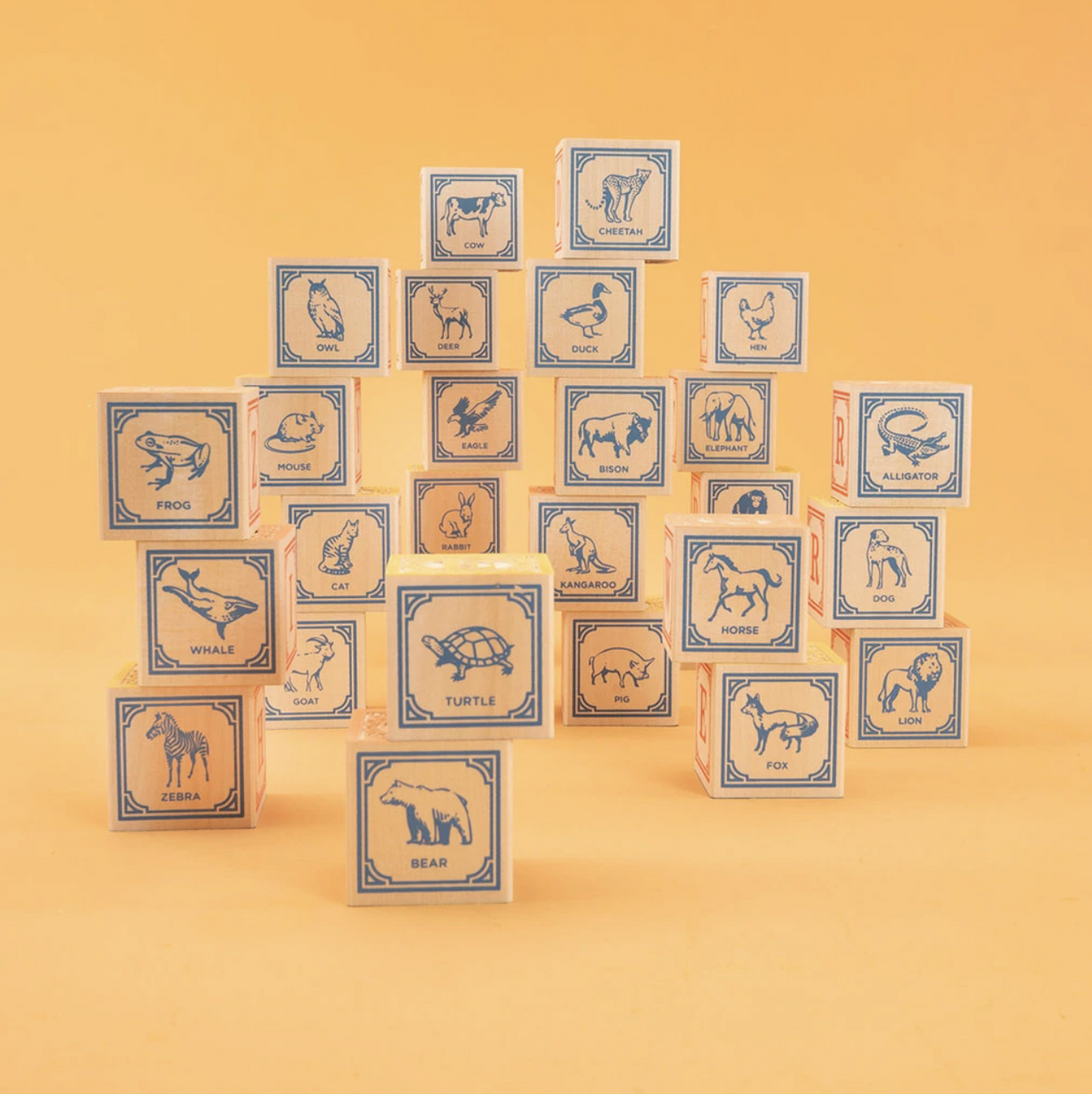 English Wooden ABC Blocks by Uncle Goose Toys Uncle Goose