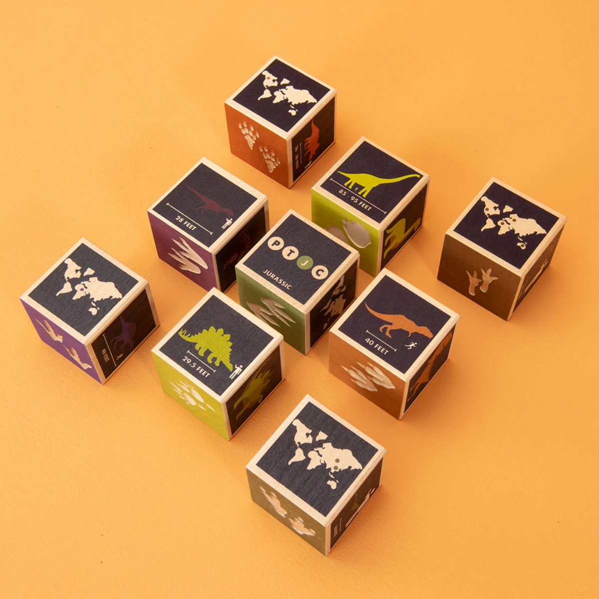 Dinosaur Wooden Blocks by Uncle Goose Toys Uncle Goose