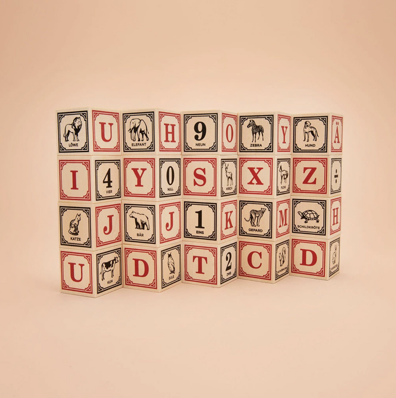 German Wooden ABC Blocks by Uncle Goose Toys Uncle Goose   