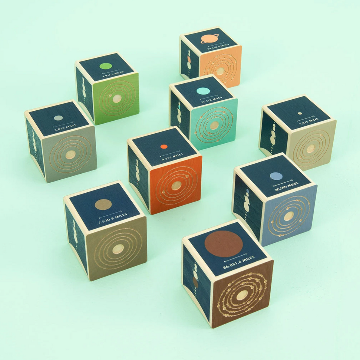 Planet Wooden Blocks by Uncle Goose Toys Uncle Goose