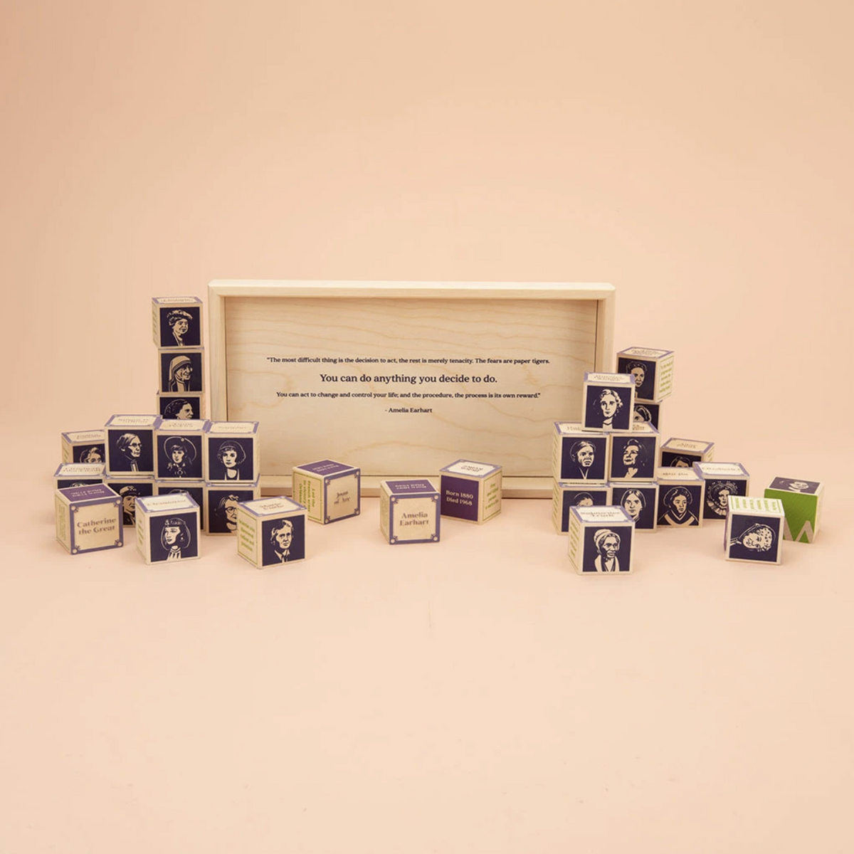 Women Who Dared Wooden Blocks by Uncle Goose Toys Uncle Goose